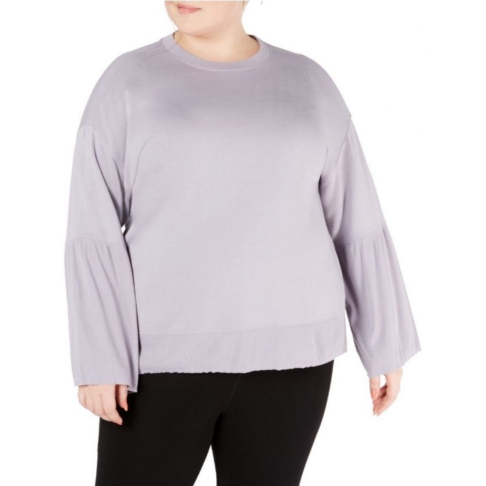 CALVIN KLEIN PERFORMANCE Women's Plus Size French Terry Sweatshirt Top